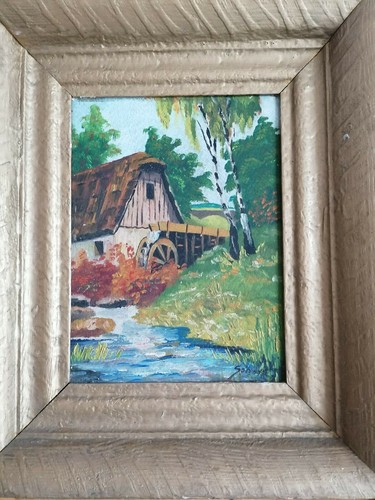 Quadro originale olio legno - originale,