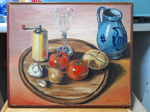 Colazione dipinto olio - colazione,