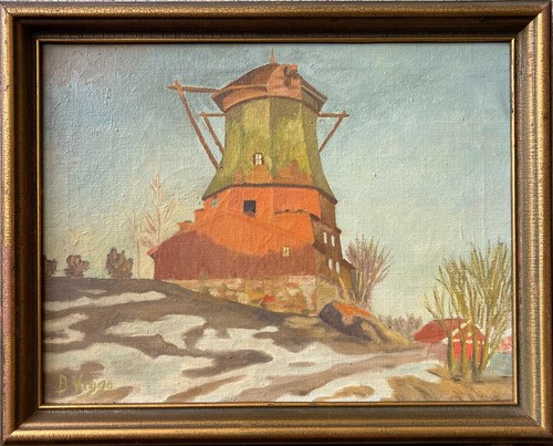 Quadro olio paesaggio
