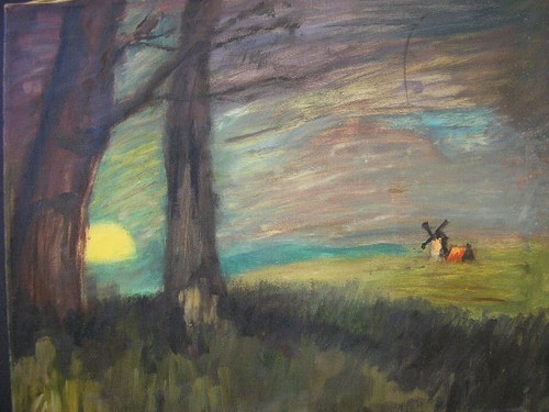 Firmato quadro olio - quadro,