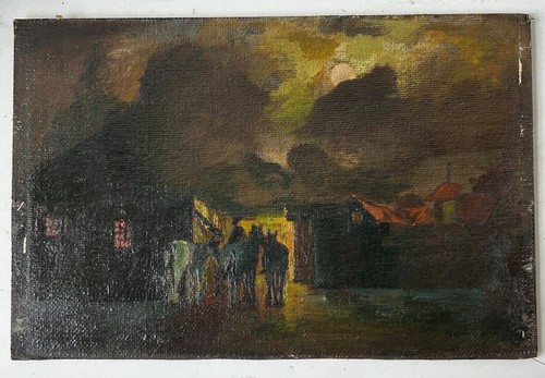 Quadro olio vintage - , paesaggio